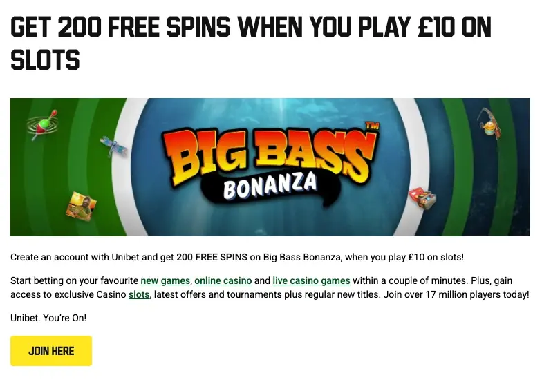 unibet welcome bonus